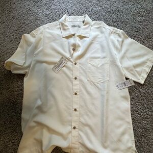 Men's Classic Cream Button-Down Shirt